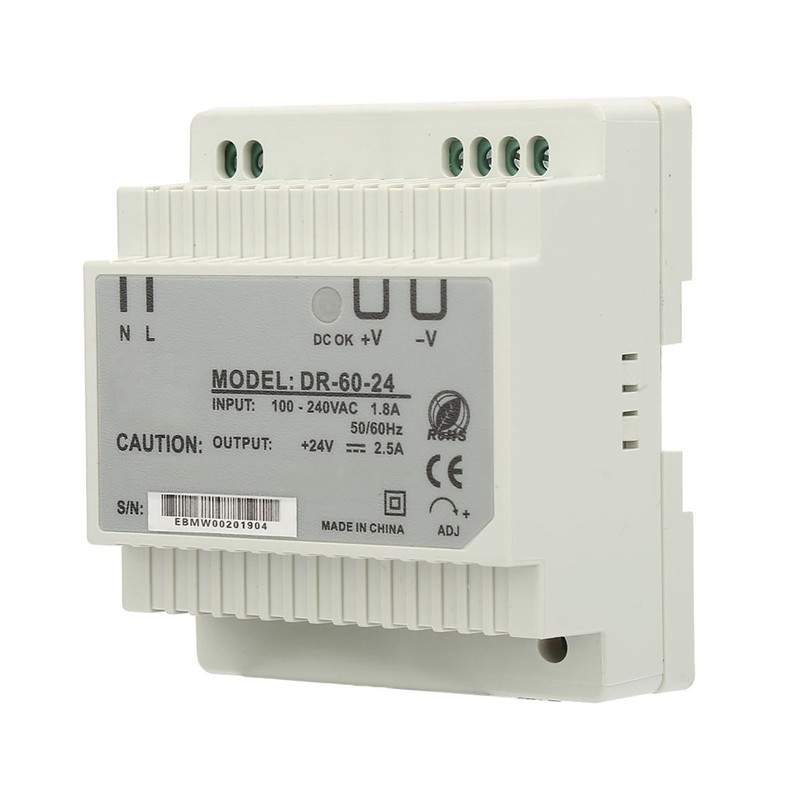 DR‑60‑24 60W Single Output 24V Din Rail Power Supply AC/DC