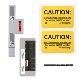 Natupal Generator Interlock Kit Compatible with Square D Generator Interlock Kit for Homeline Meter Main 150 or 200 amp Breaker,For Emergency in Snowstorm Thunderstorm Weather
