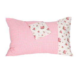 100% Cotton Pink Decorative Pillowcases Queen Size, Soft Cooling Body Pillow Cover for Hot Sleepers and Night Sweats, 20"x30"