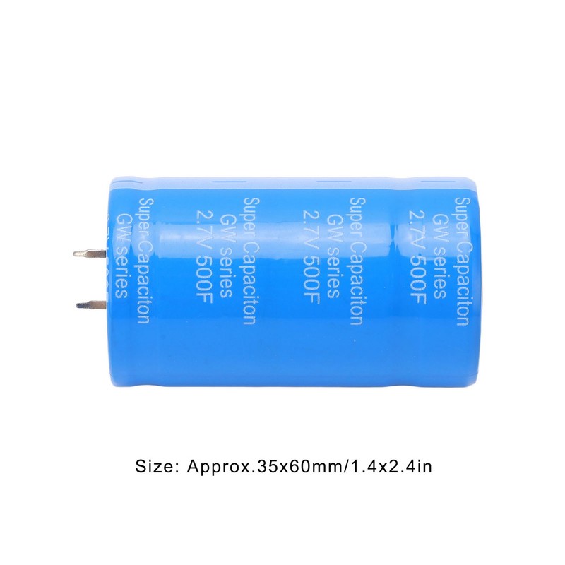 2 Pcs Automobile Car Farad Capacitor 2.7V 500F Energy Saving