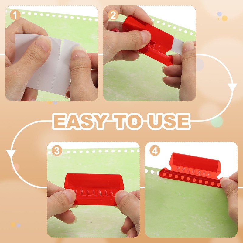 PATIKIL 3 Inch File Folder Tabs, 24pcs Hanging File Tabs