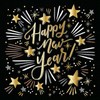 Design Design Sparkling New Year Beverage Napkin