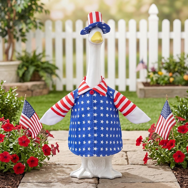 4th of July Goose Outfit for 23 Inch Lawn Goose