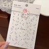 Flower Nail Art Stickers Spring 5D Self-Adhesive Stickers Decals Embossed