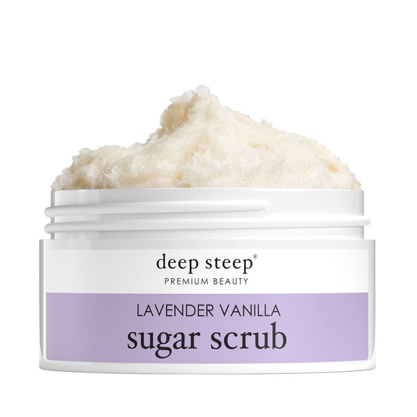 Deep Steep Sugar Scrub, Lavender Vanilla, 8 Ounce