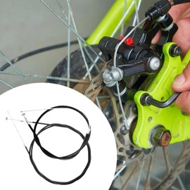 1 Pair Black Bike Brake Cable, Front and Rear Brake Cable, Bike Brake Wire Set for Road Bike and Common Bike,Brake Parts，Bike Brake Cables and Housing Brake Parts Bike Brakes and Parts