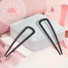 JIRIS 2PCS 4.2Inch French Hair Pins U-Shaped Pins for Women