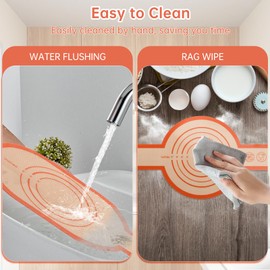 2Pcs Silicone Bread Sling Dutch Oven - Oval and Round, Reusable Silicone Bread Baking Mat, Non-Stick and Easy Clean Bread Baking Sheet Liner, with Long Handle to Transfer Sourdough