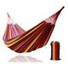 Single/Double Person Rainbow Cotton Fabric Canvas Travel Hammocks 500lbs Ultralight