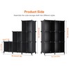 HOMIDEC 6-Cube Storage Organizer, Closet Organizer Storage Cabinet Shelf Bookcase