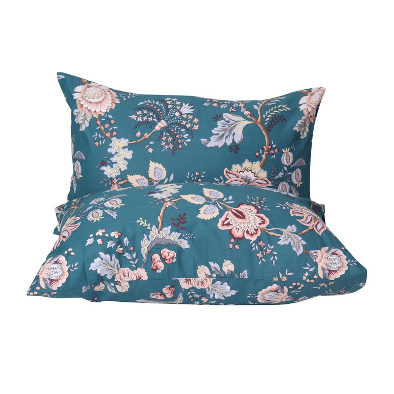 WBYCOTBED 2 Pack Cotton Queen Pillow Cases Super Soft Teal