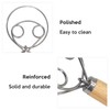 Danish Dough Whisk Mixer ValueHall 2 Pcs Premium Mixer Wooden
