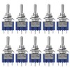 EVTSCAN 10Pcs SPDT Mini Toggle Switch 6A 125V AC, ON