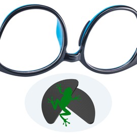 Fusanwin Eyeglass Nose Pads, 1mm Thickness, Thousands of Frog-Inspired Microstructured Fibers, Anti Slip Soft Adhesive Silicone Nose Pads, Glasses Nose Pad for Glasses, Sunglasses (10 Pairs Black)