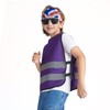 Purple 2-5 Years kids High Vis Reflective construction Safety vest