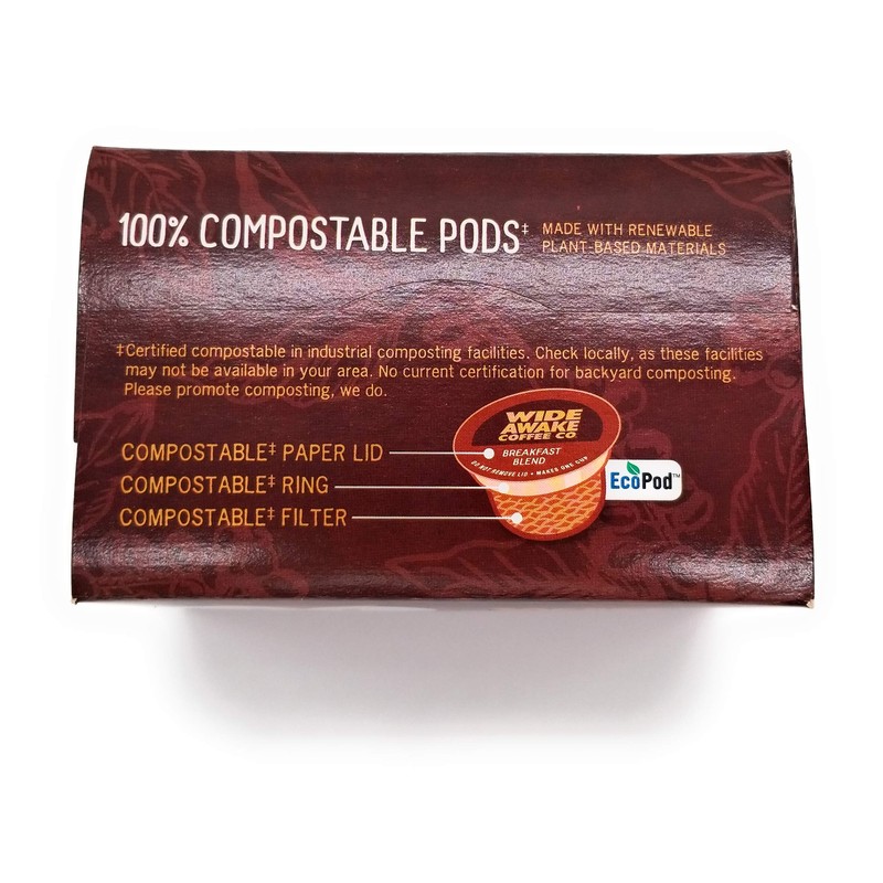 Wide Awake Coffee, Donut Shop Blend K-Cups, 30