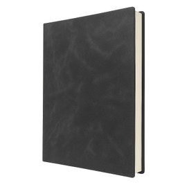 A4 Leather Notebook – 200 Sheets PU Soft Cover Refillable Writing Pad Journal – Lined Student Writing Diary, Business Planner A4, Academic Note-Taking Notebook, Office School Faux Leather