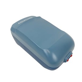 Aqua Care Aquarium Air Pump AF8400, 350L/HR Flow Rate, 150-250L Tanks - Quiet & Efficient, Dual Outlet, Blue, 4W, Fish Tank, Powerful Aquarium Air Bubbler