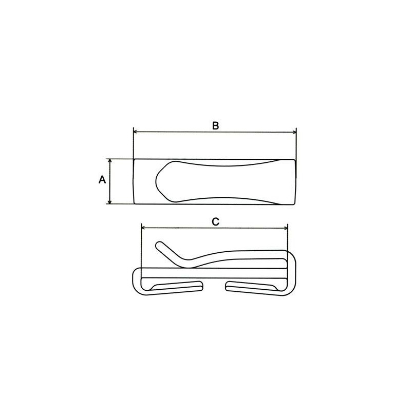 NIFCO TC25 Plastic Parts Tape Clip/Belt Clip/Tape Clip/Belt Clip TC: