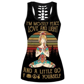 DRZHEAM Women’s Sugar Skull Yoga Outfits for Women 2 Piece Sets, Spring Sleeveless Tank Tops Leggings Workout Activewear for Girls