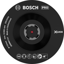 Bosch 1 x Pro backing pad for small angle grinders, X-lock, Velcro fastener (diameter 115 mm, professional accessories, small angle grinder)