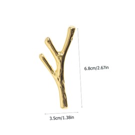 Operitacx 6 Stück Antiker Bronzegriff Küchenschublade zieht groß Astknöpfe rustikal Std cabinet knobs schranktürgriff Badezimmerknöpfe für Schränke Knöpfe und Griffe Zinklegierung Golden