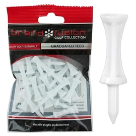 Graduated Tees Unisex The Golfers Club White Plastic (2 Inch X 25) Golf Tee, White, 31mm EU