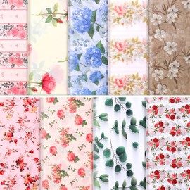 Honoson 90 Sheets Floral Tissue Paper Flower Gift Watercolor Wrapping Flower Printed DIY Art Craft Paper Bulk for Wedding Bridal Shower Birthday Party Favor Supplies Decor, 19.7 x 13.8 Inch