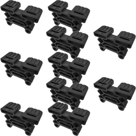 cyclingcolors 10x Slatted Frame Caps Holder 38 x 8 mm End Cap Holder Bed Flexible Rubber Black