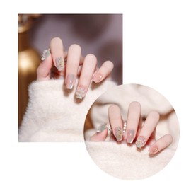 LEISURE CLUB Nail Pearl, Semi-Round Pearl, 6 Sizes, Half Round, White, 3D Nail Design, Decoration, For Gel Nail Resin, Storage Case Included, Handmade, Craft, DIY, Material (White + Beige)