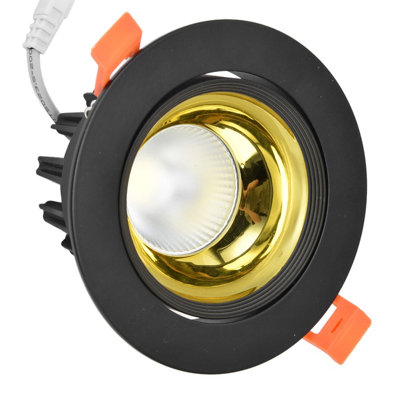 LED Downlight Aluminum Adjustable Angle Dustproof Ceiling Embedded Spotlight for
