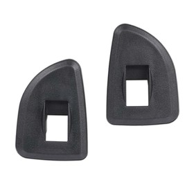 CROSSDESIGN Rear Window Switch Bezels Compatible with Chevy Silverado Sierra Ext Cab 2009 2010 2011 2012 2013 Black LH RH