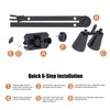 LURMMUE Dual Reptile Lamp Stand with Suction Cups, Adjustable Bracket