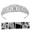 BIUDECO Stunning Crystal Bridal Crown Headband Tiara Headdress for Wedding