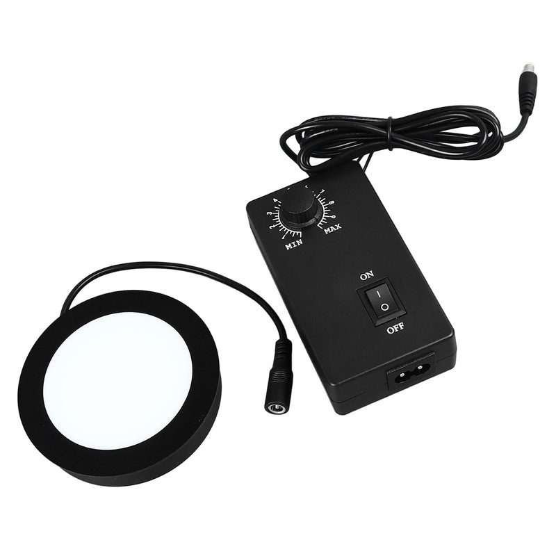 Microscope Bottom Light LED Adjustable Illumination Round Light Source 90‑260V