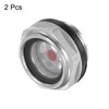 sourcing map 2pcs Air Compressor Oil Sight Glass G1/2" Male