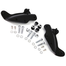 09-13 Gloss Black Detachable Sissy Bar Backrest 4 Point Docking Mount Hardware Kit Harley Touring 2009-2013 Street Glide Road King Quick Release Luggage Rack Rear Carrier # 54246-09A Tour Pak