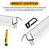 eatelle Shower Door Bottom Seal with Drip Rail for 1/2"