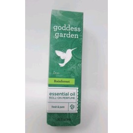 Goddess Garden Rainforest Essential Oil Roll On Perfume .30 oz Fresh Pure Vegan