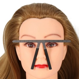 1 Pcs Painted Eyebrow Balance Ruler, Permanent Makeup Eyebrow Ruler, for Drawing Eyebrow Shape, Eyebrow Balance Ruler(Silver)