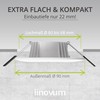 linovum CERBUS Recessed Ceiling Light LED Bathroom with Adjustable Light