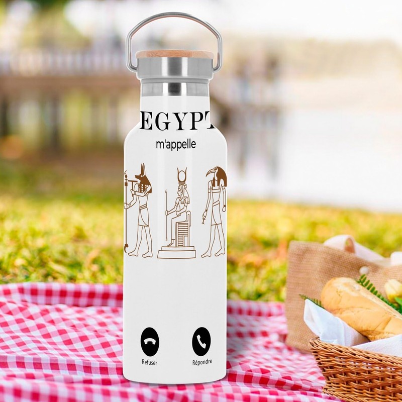 Edelstahlflasche Isolierte Thermosflasche - Ägypten nennt mich Reise Pyramiden Pharaonen