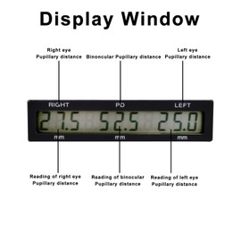 Digital PD Meter, Optical Digital Pupilometer with LCD Display Optical PD Meter (White)