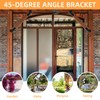 2 Pairs 45-Degree Angle Bracket, Adjustable Heavy Duty Connector Brace