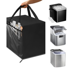 Ice Maker Bag for Countertop Ice Maker Machine with Handles,Heavy Duty 600D Oxford Fabric Ice Maker Cover for Portable Ice Makers/Ice Cube Maker/Ice Machine（ Bag Only