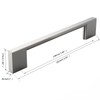FURNIWARE 5 Pack Cabinet Pull,Brushed Nickel Cabinet Handles,Hardware Drawer Pulls,Solid