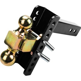 45900 Adjustable Trailer Hitch Ball Mount 14000 lbs 2-Inch Receiver, 6-Inch Drop, 2 and 2-5/16-Inch Balls Puck System Gooseneck Hitch Kit 97003001