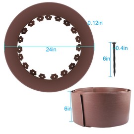 Kalekey Chicken Dust Bath Tub, Adjustable 25'' Chicken Dust Bath Contain Bottomless Design, Dust Bath for Chickens, Ducks, Turkeys, Quails for Farms, Chicken Coops (Brown)