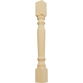 Ekena Millwork COL03X03X35LEAL 3 3/4-Inch W x 3 3/4-Inch D x 35 1/2-Inch H Legacy Tapered Cabinet Column, Alder