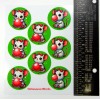 Stickasaurus Wrecks Bubble Gum Mice On Green Backs Round Stickers